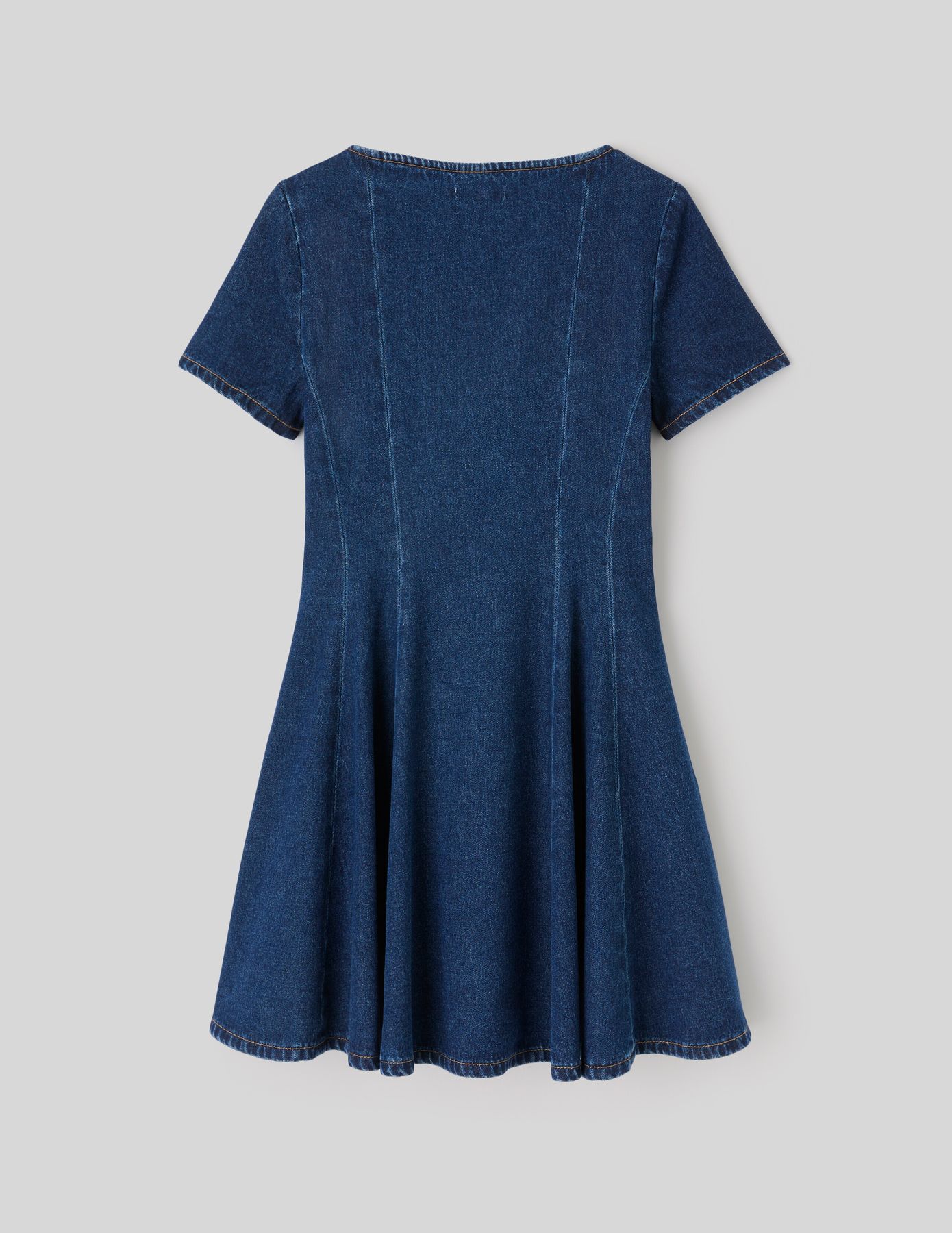 Robe denim boutonn&eacute;e
