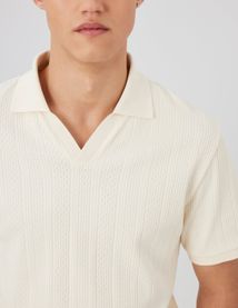 Polo maille fantaisie