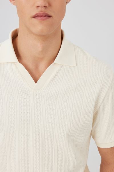 Polo maille fantaisie