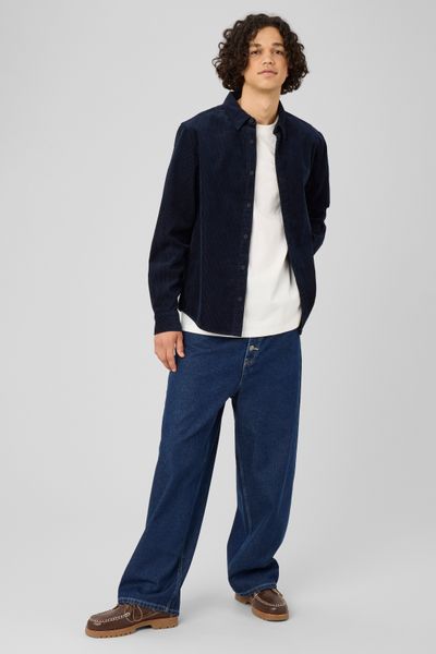 Chemise en velours c&ocirc;tel&eacute;
