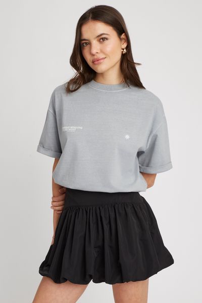 T-shirt délavé imprimé