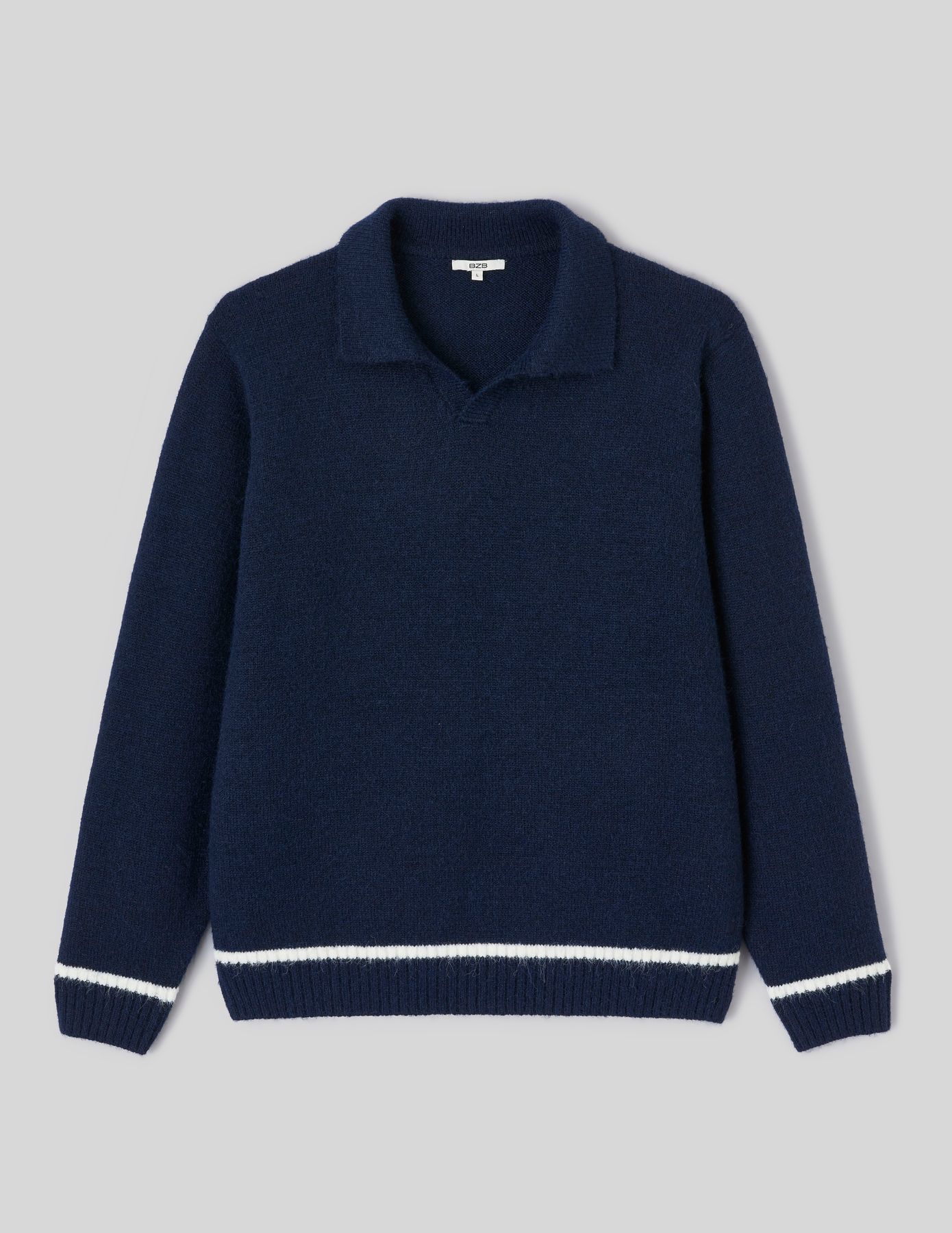 Pull col polo liseret