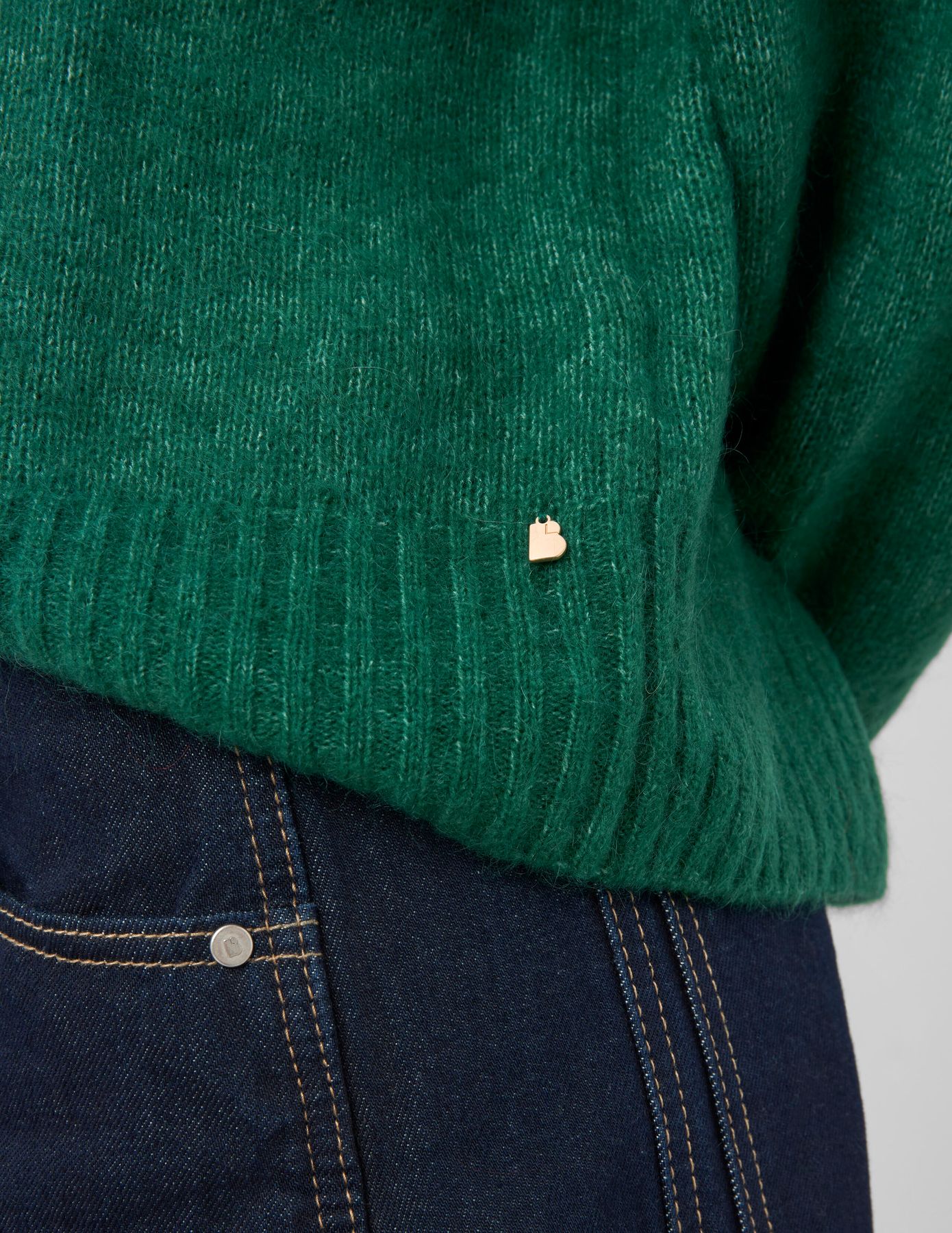 Pull col rond premium