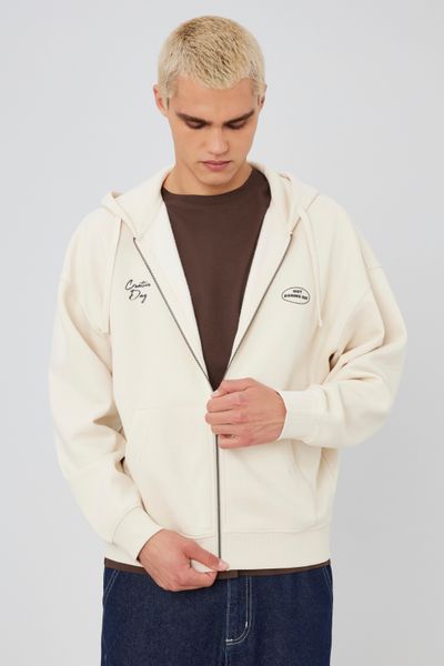 Sweat zippé imprimé