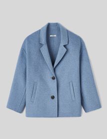 Manteau court en laine