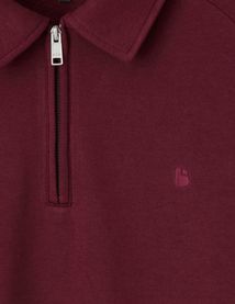 Sweat col polo zipp&eacute;