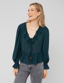 Blouse à volants