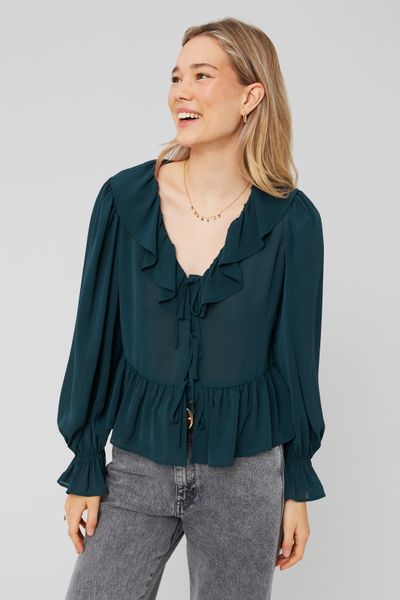 Blouse à volants