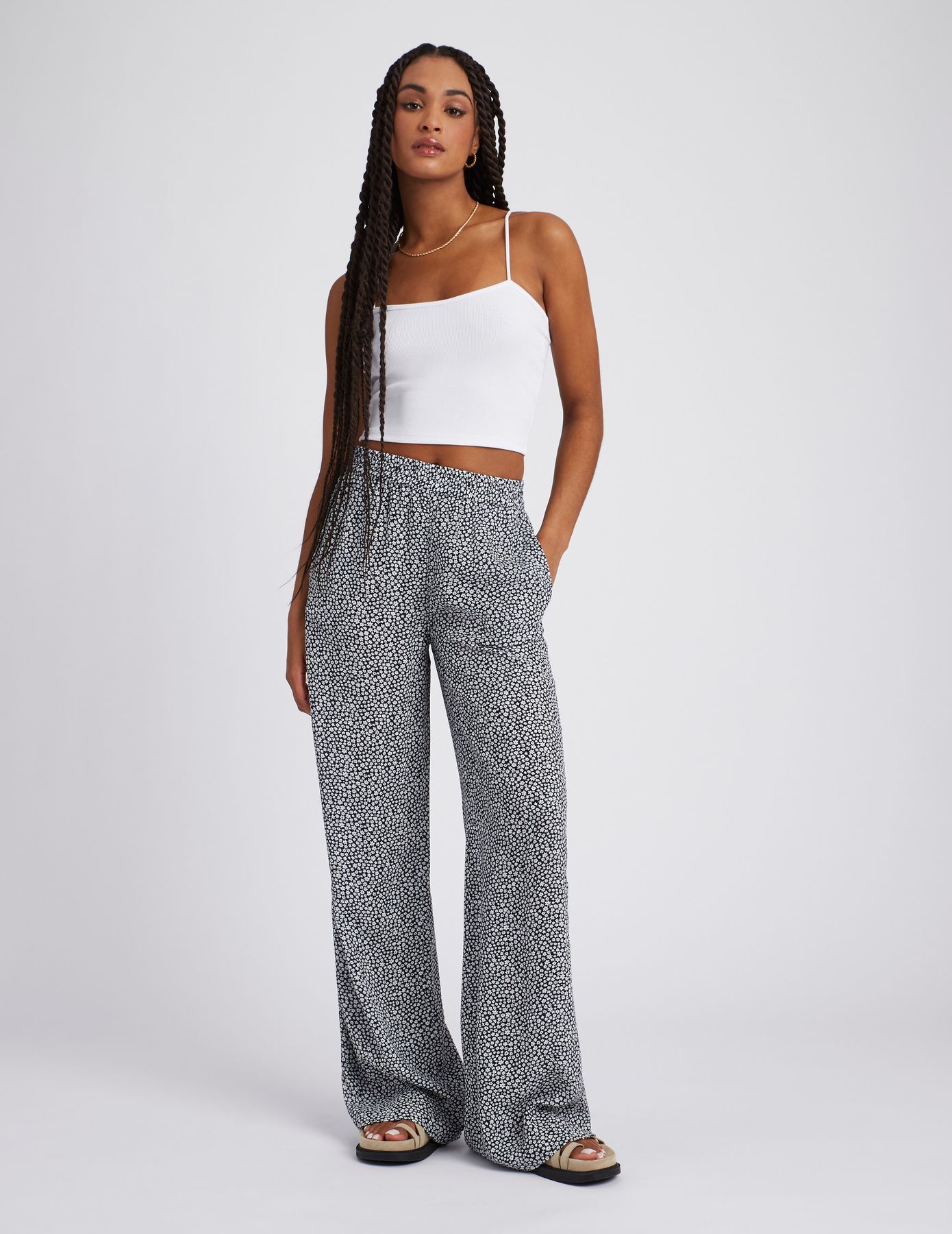 Pantalon fluide imprimé