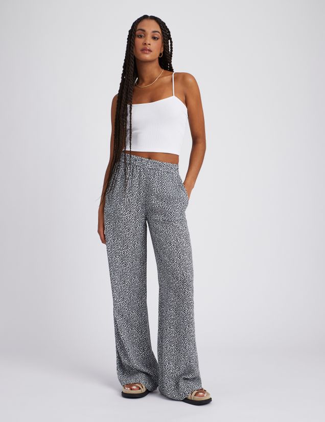 Pantalon fluide imprimé