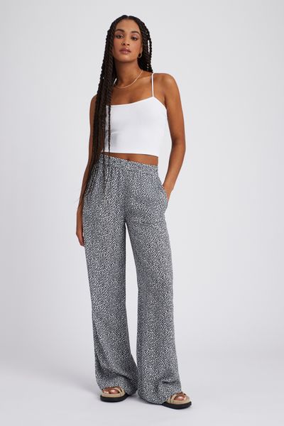 Pantalon fluide imprimé