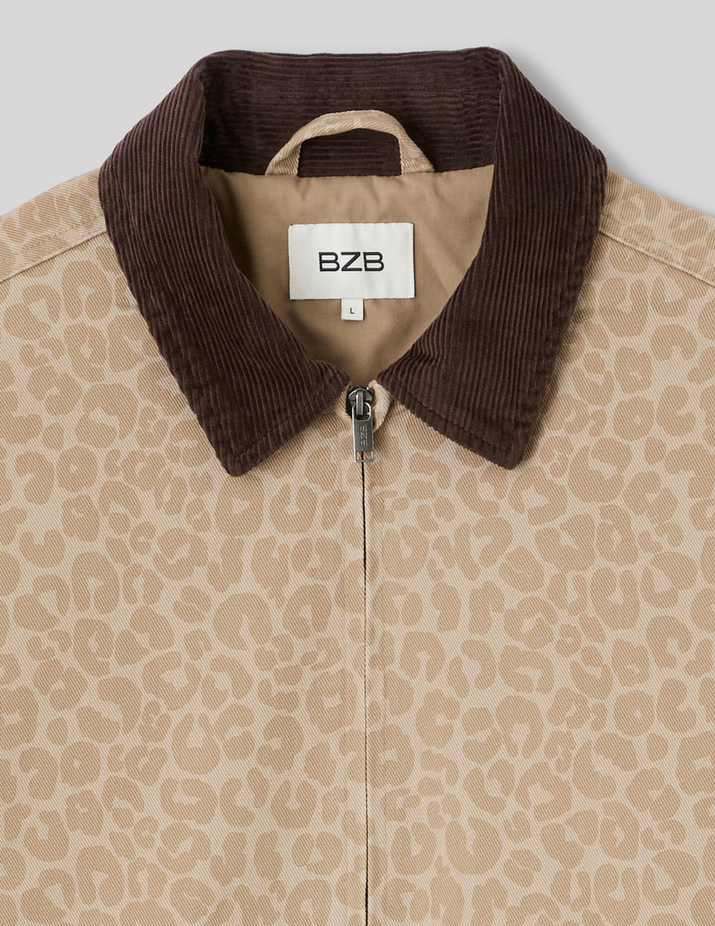 Veste zipp&eacute;e imprim&eacute;e
