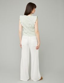 Top &agrave; nouer broderie 3D