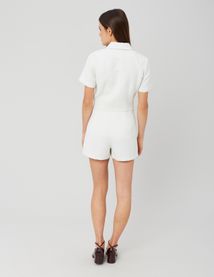 Combinaison short en tweed