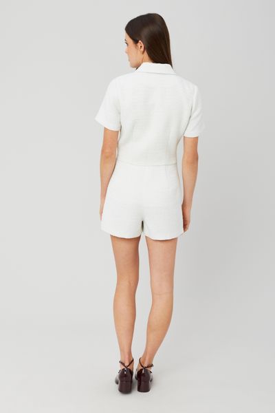 Combinaison short en tweed