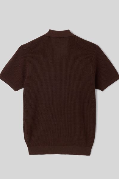 Polo maille ajourée