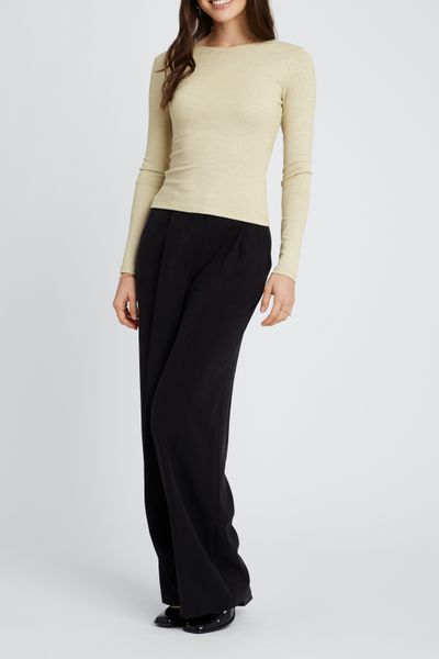 T-shirt dos nu paillet&eacute;