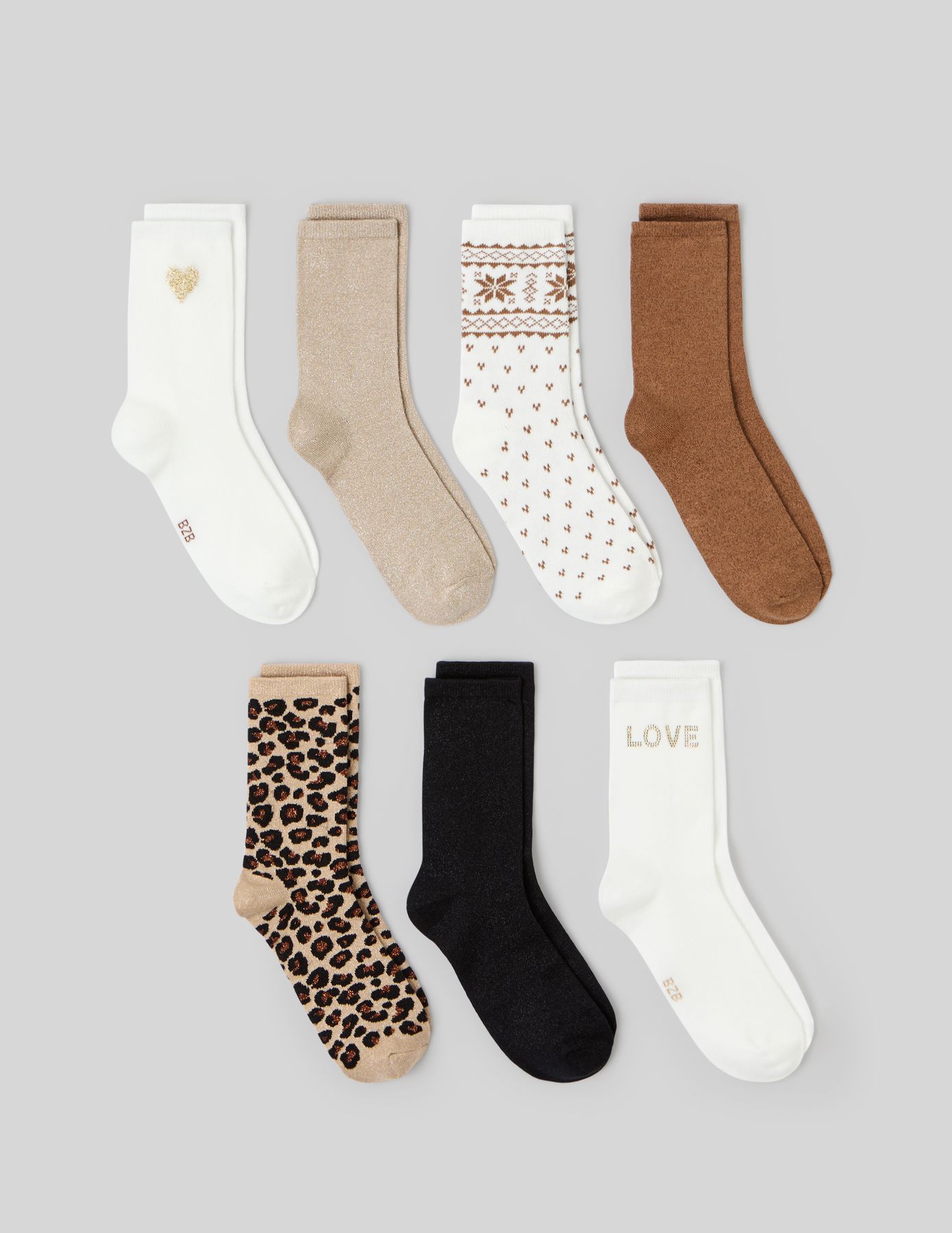 Coffret cadeau de 7 paires de chaussettes