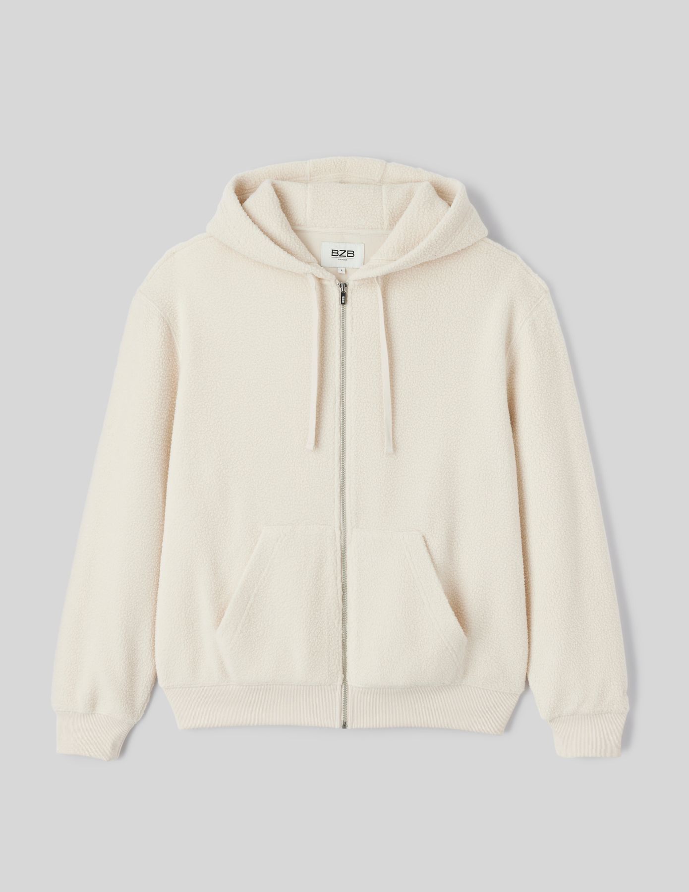Sweat sherpa zippé à capuche