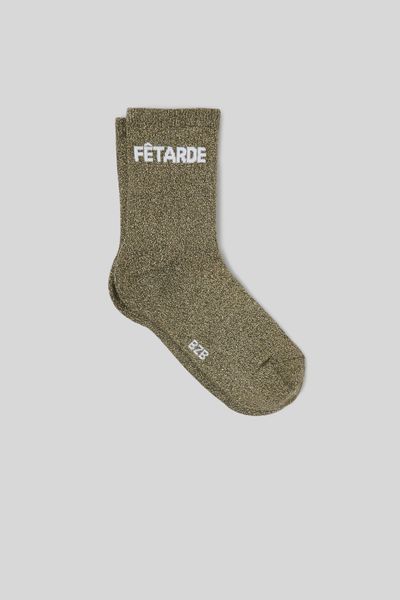 Chaussette unitaire wording lurex