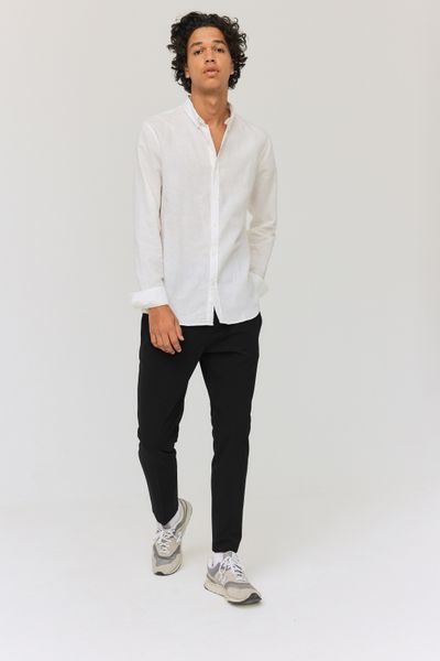 Pantalon de ville fluide uni