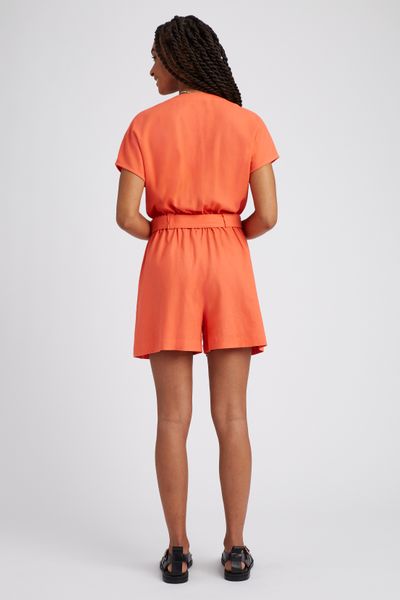 Combinaison short en lin