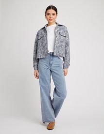 Surchemise en tweed