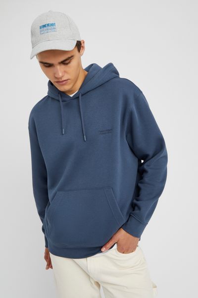 Sweat à capuche message brodé