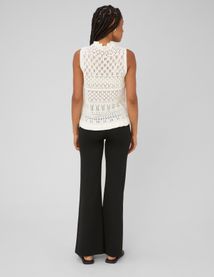 Pantalon flare en maille