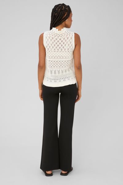 Pantalon flare en maille