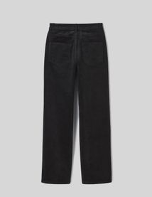 Pantalon straight velours