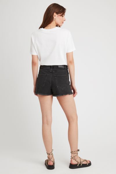 Short en jean raw cut