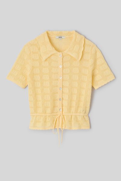 Gilet col polo en crochet