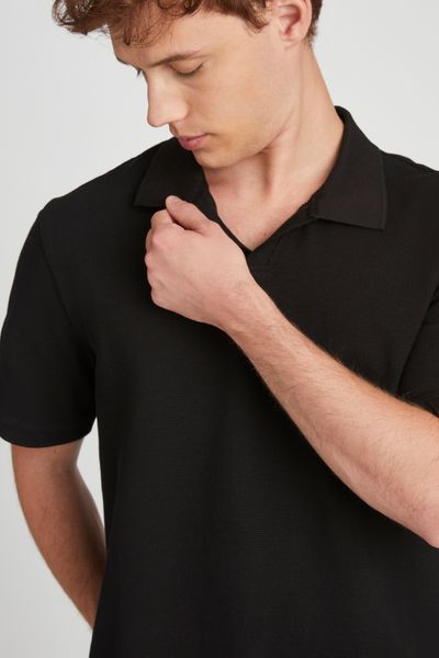 Polo matière fantaisie