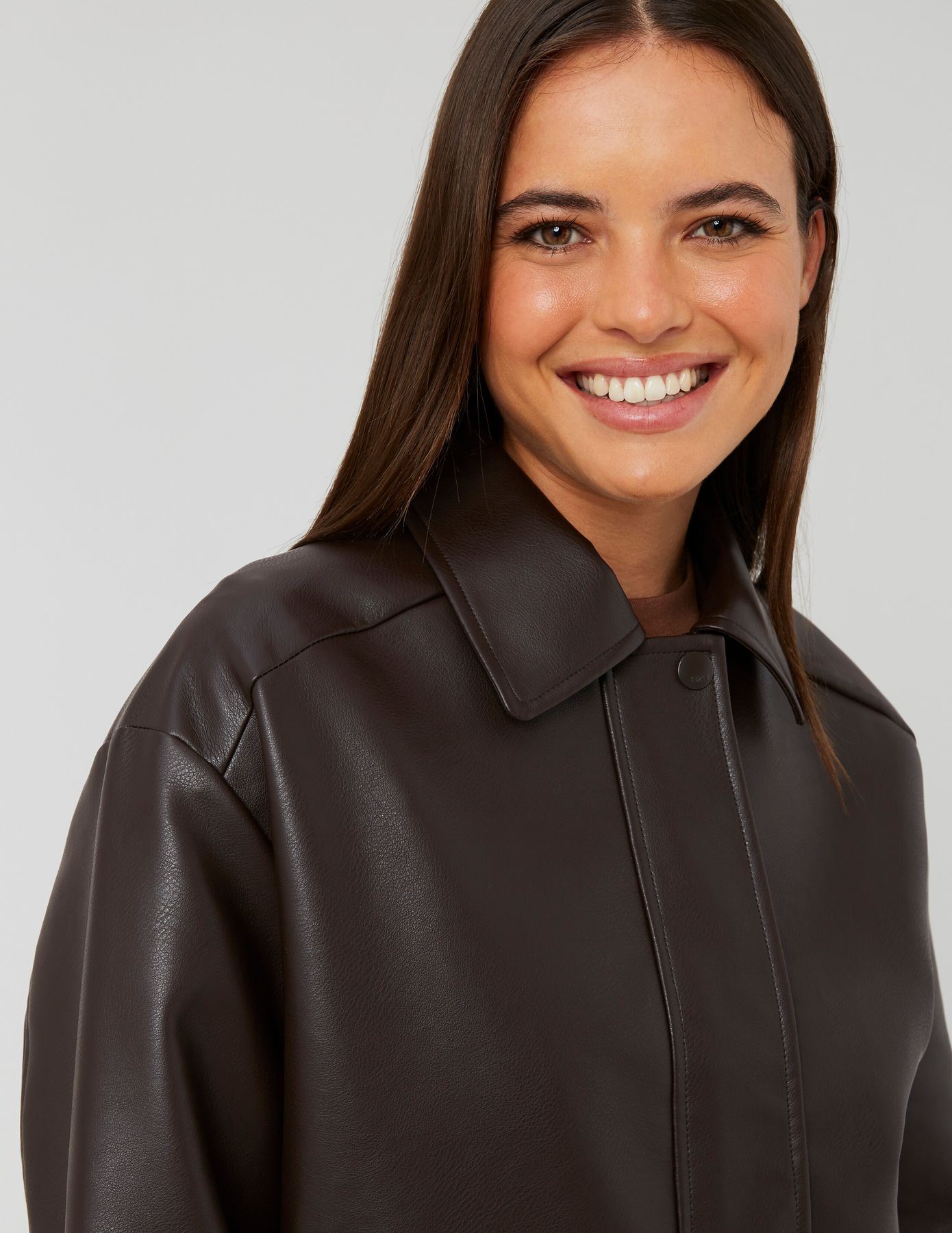 Blouson bombardier en tissu enduit