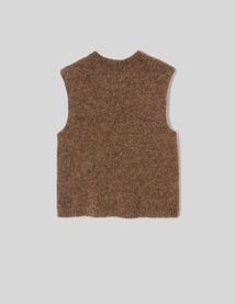 Gilet sans manche &agrave; n&oelig;uds