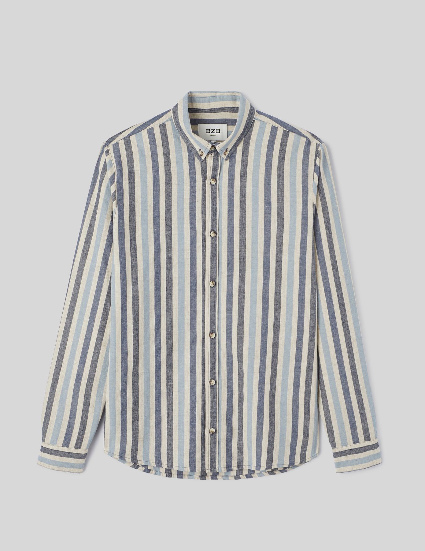 Chemise rayée droite