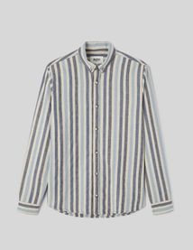 Chemise rayée droite