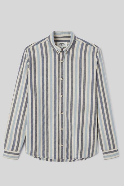 Chemise rayée droite
