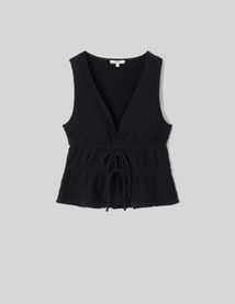 Top textur&eacute; &agrave; nouer