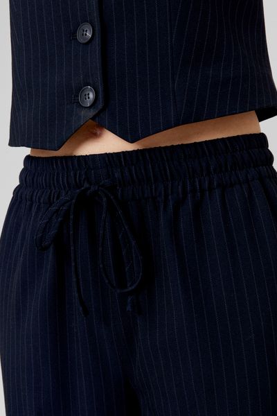 Pantalon rayé polyester recyclé