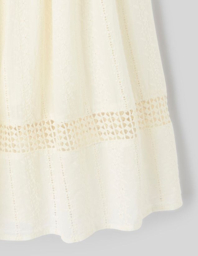 Jupe longue avec broderie anglaise