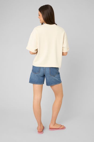 Sweat brod&eacute; manches courtes