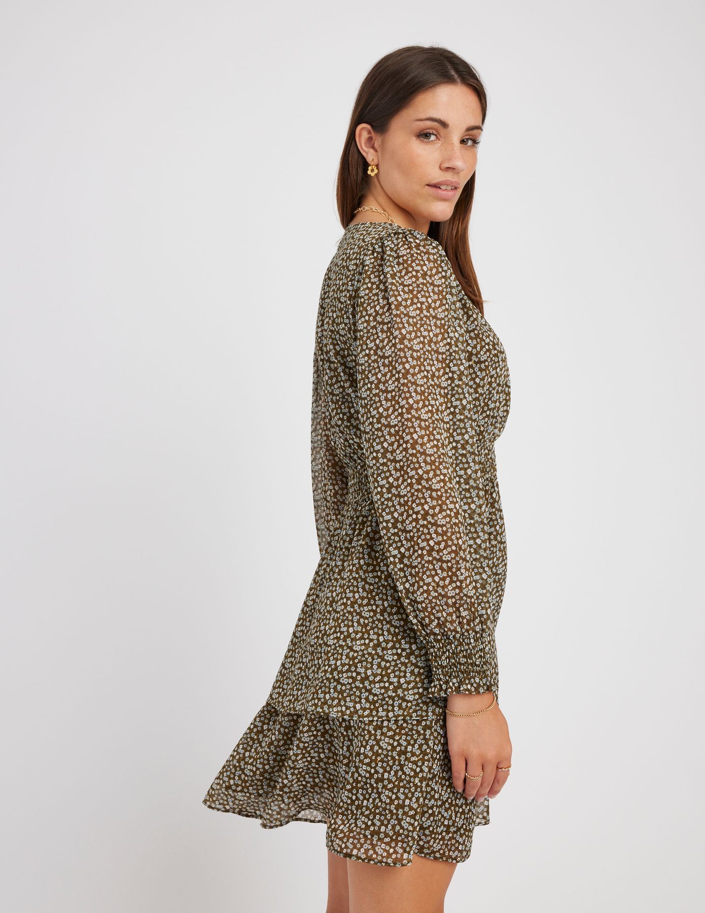 Robe courte imprim&eacute;e