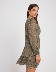 Robe courte imprim&eacute;e