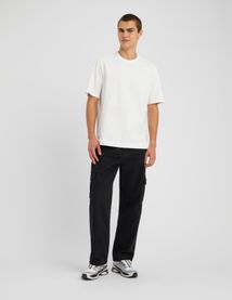 T-shirt lourd touch&eacute; peau de p&ecirc;che