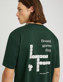 T-shirt imprim&eacute; devant dos