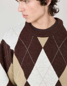 Pull à motif losange