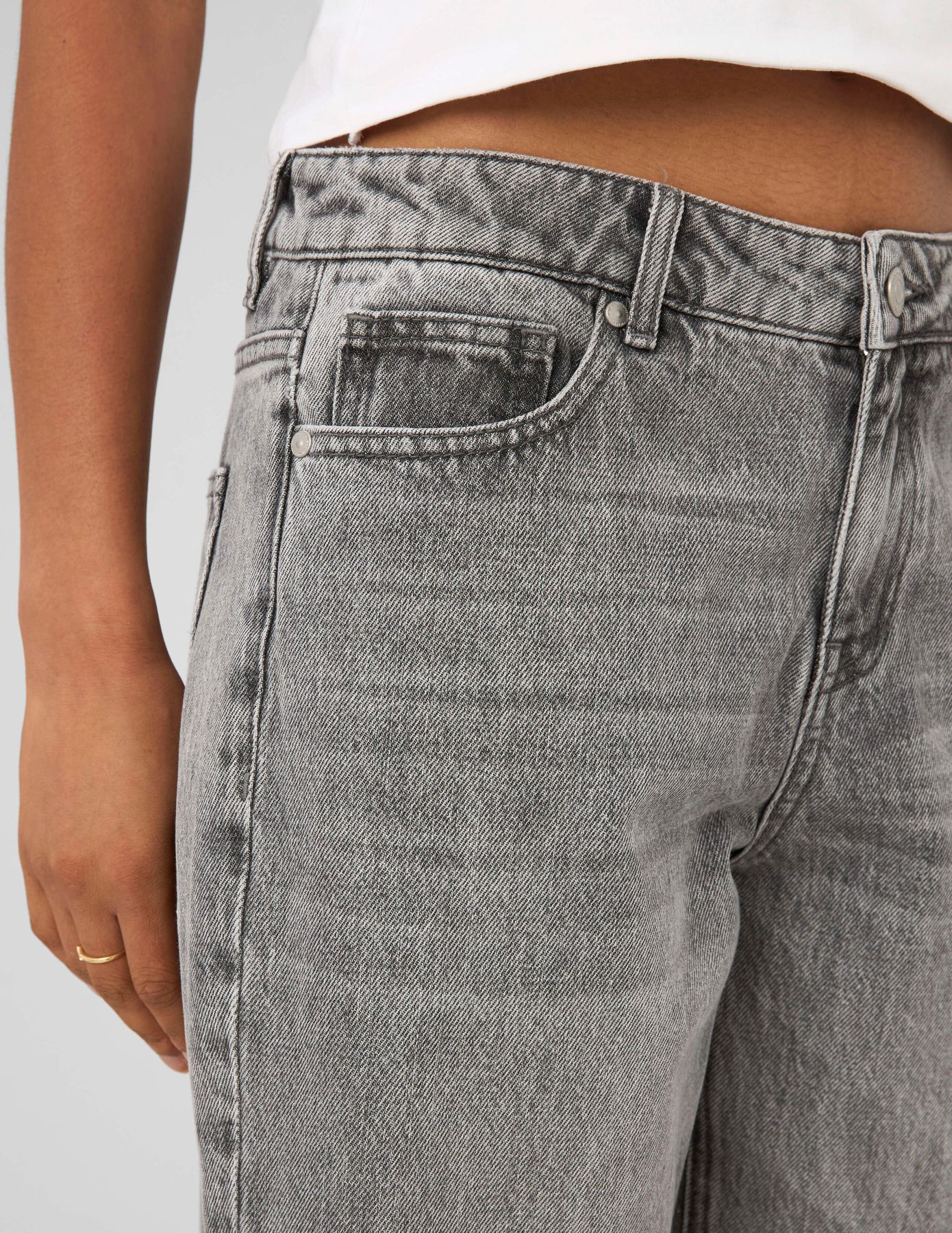 Jean straight taille basse