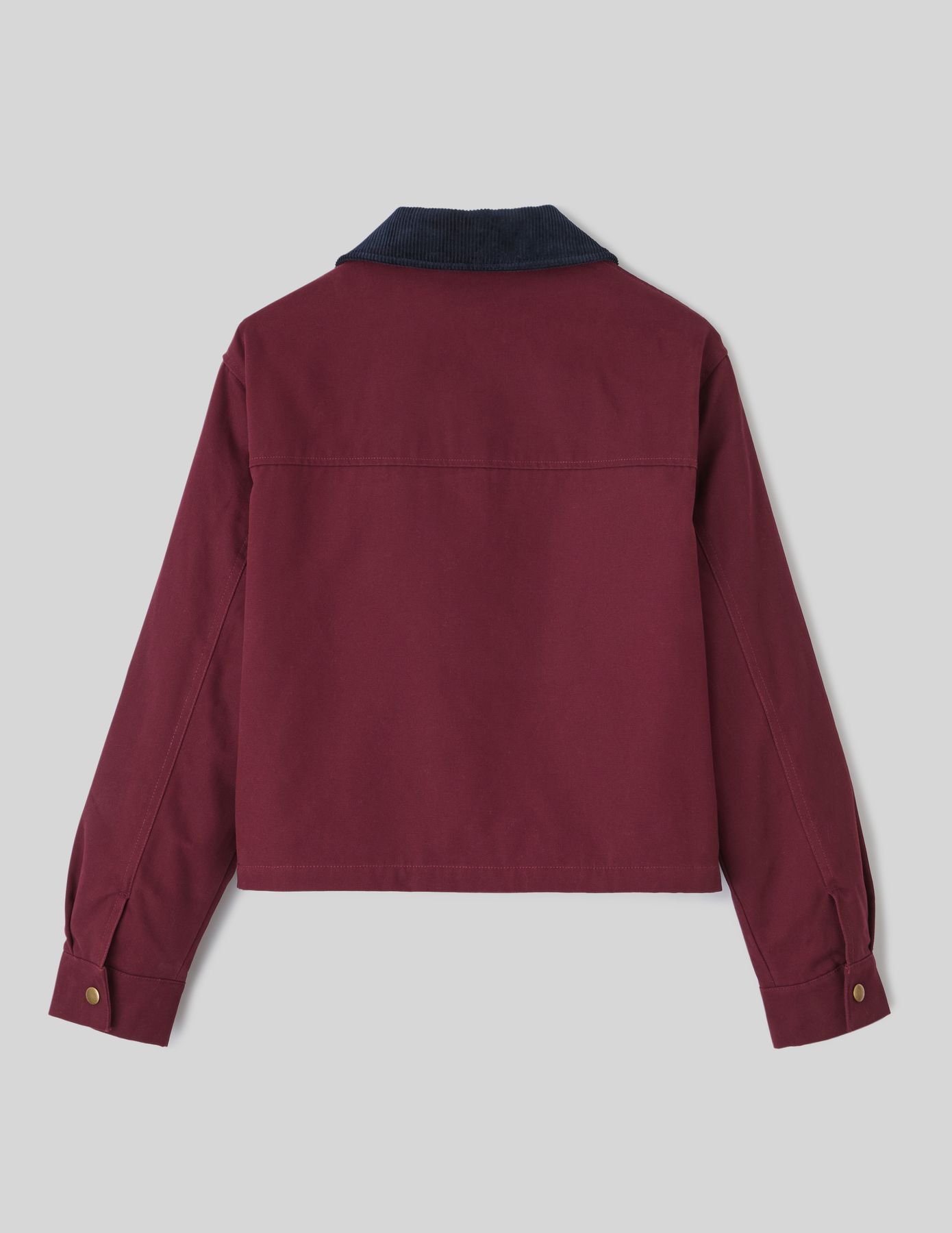 Veste en twill col velours